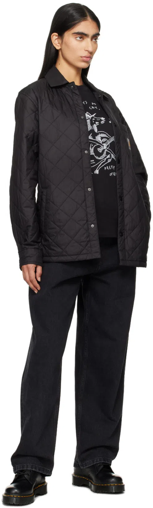 DR. MARTENS 1460 Waterproof 8 Eye Boots In Black