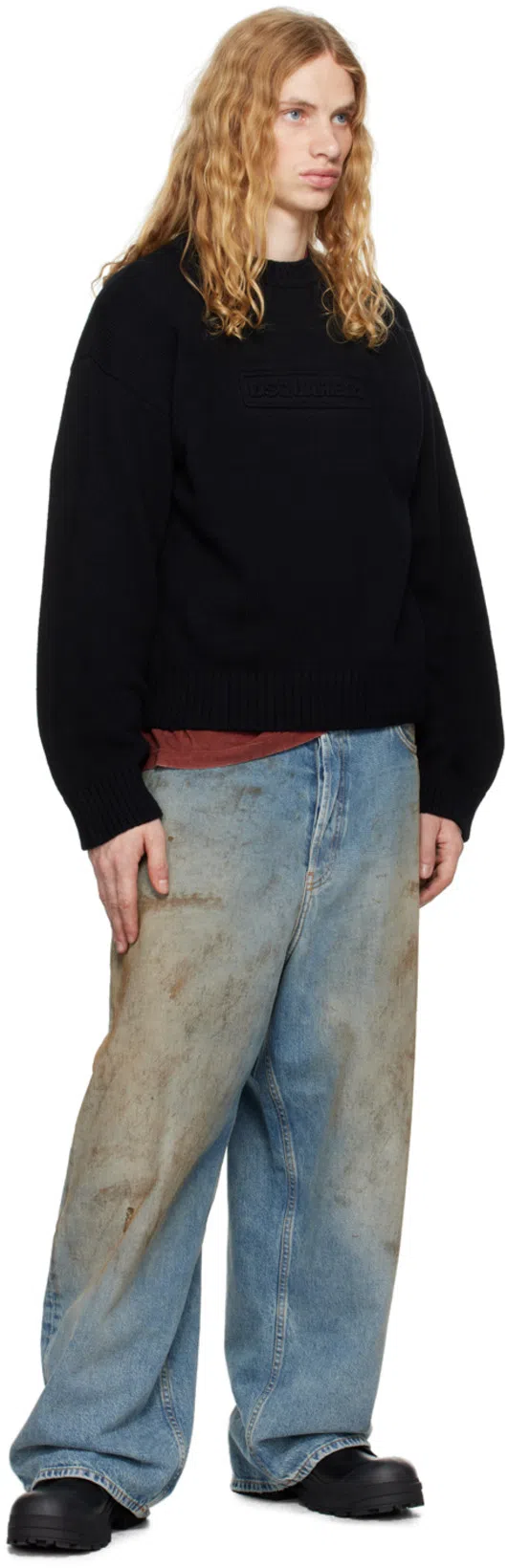 ACNE STUDIOS 2023m Penicillin Denim Jeans In Mid Blue