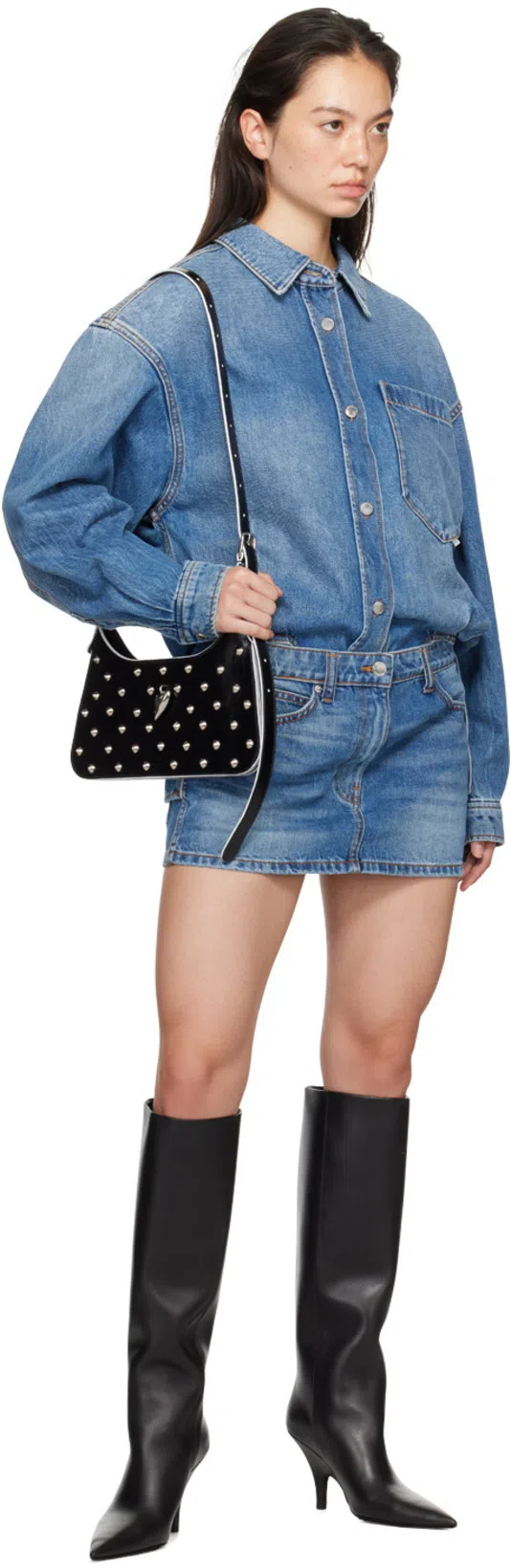 ACNE STUDIOS Mini Platt Shoulder Bag In Black