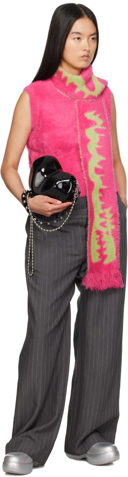 ACNE STUDIOS Deconstructed Trousers Grey Melange In 990 Grey Melange