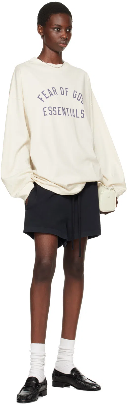 THE ROW Soft Leather Flat Loafers In Black