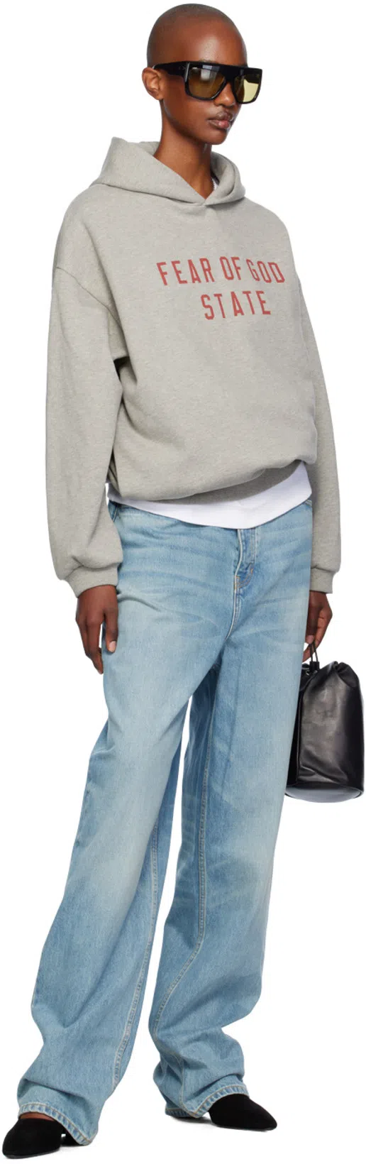 PORT TANGER Black Hal Sunglasses In Gray