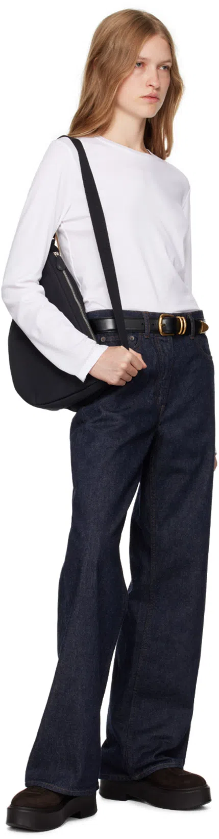 THE ROW Platform Sole Round Toe Ankle Boots In Dark Brown