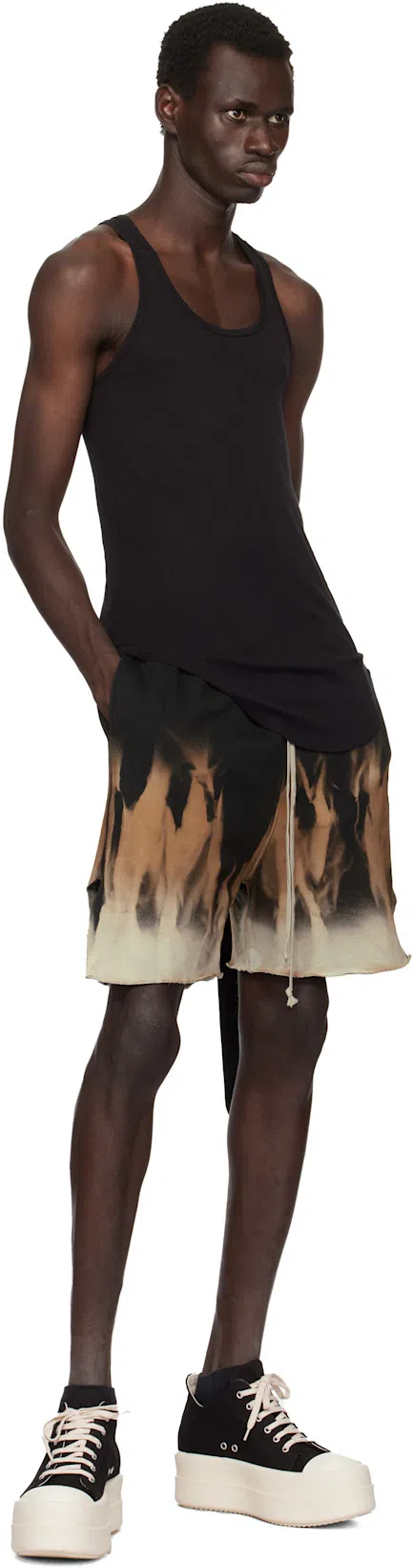 RICK OWENS DRKSHDW Drkshdw By Rick Owens Cotton Bermuda Shorts In Black