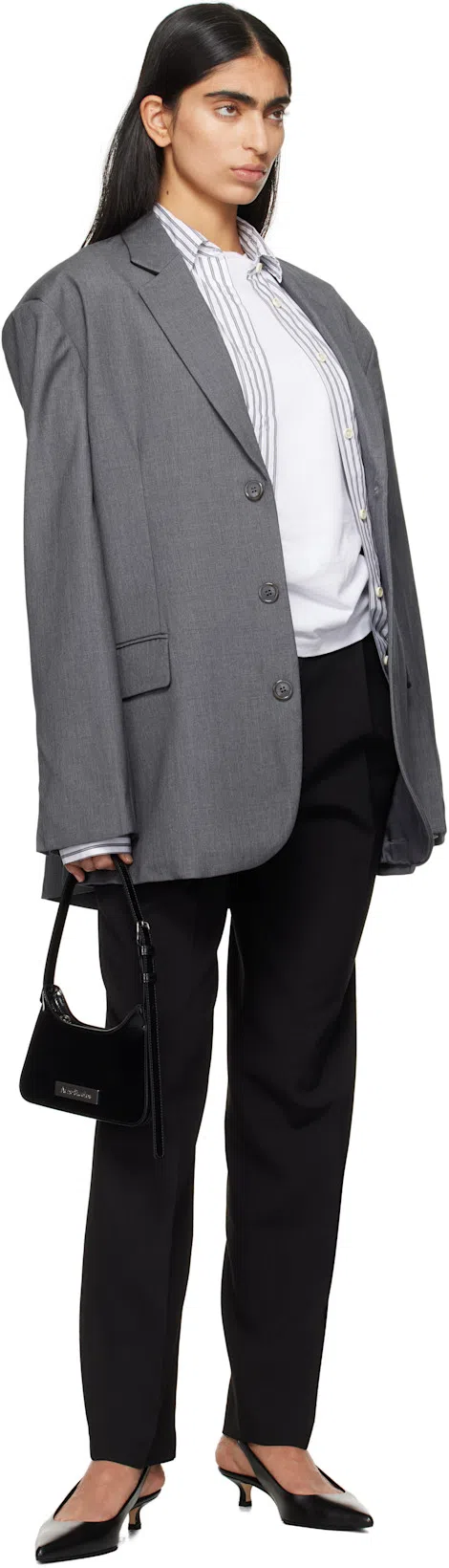 TOTÊME Toteme Monogram Embroidered Curved T Shirt In White