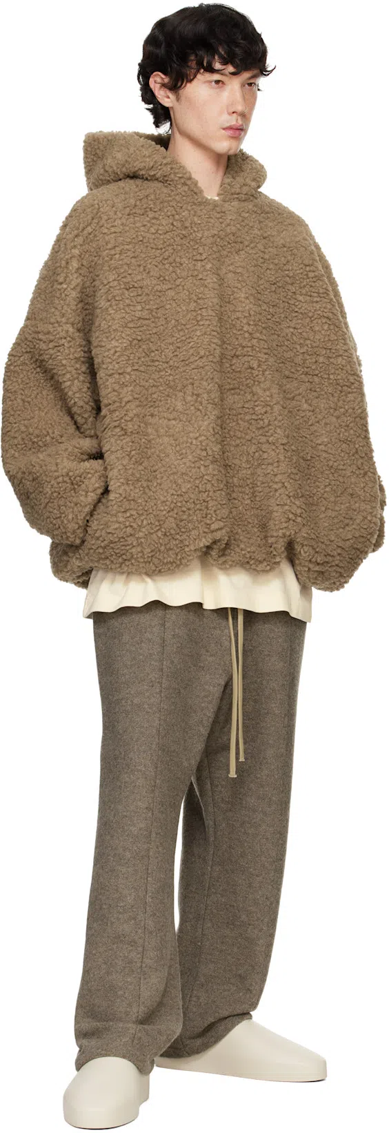 FEAR OF GOD Runner Rubber Slippers In Neutrals