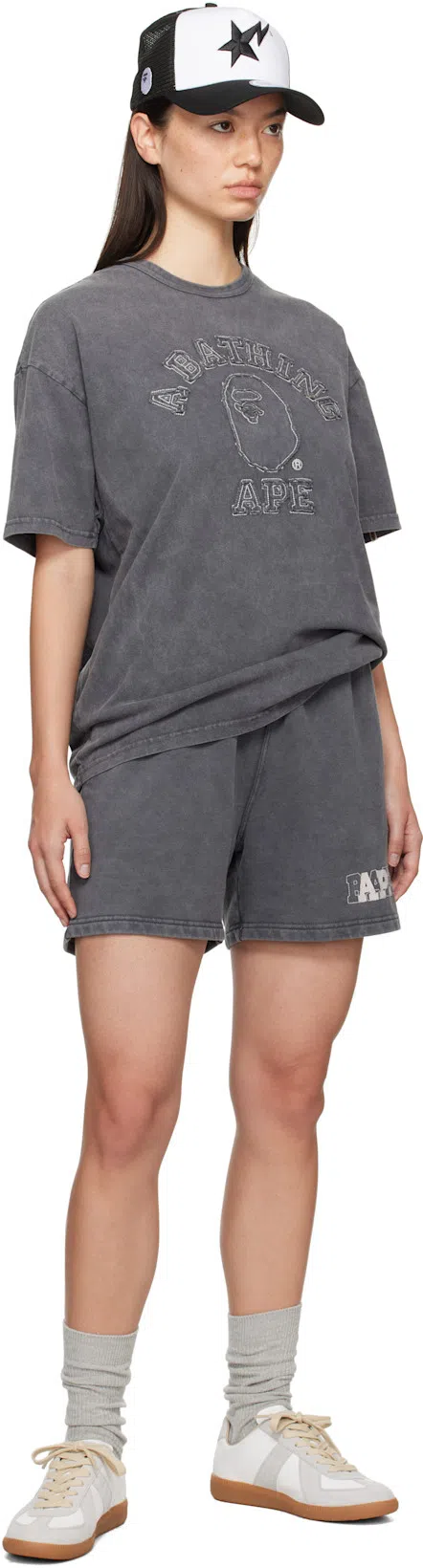 MAISON MARGIELA Bicolor Leather Replica Sneakers In White