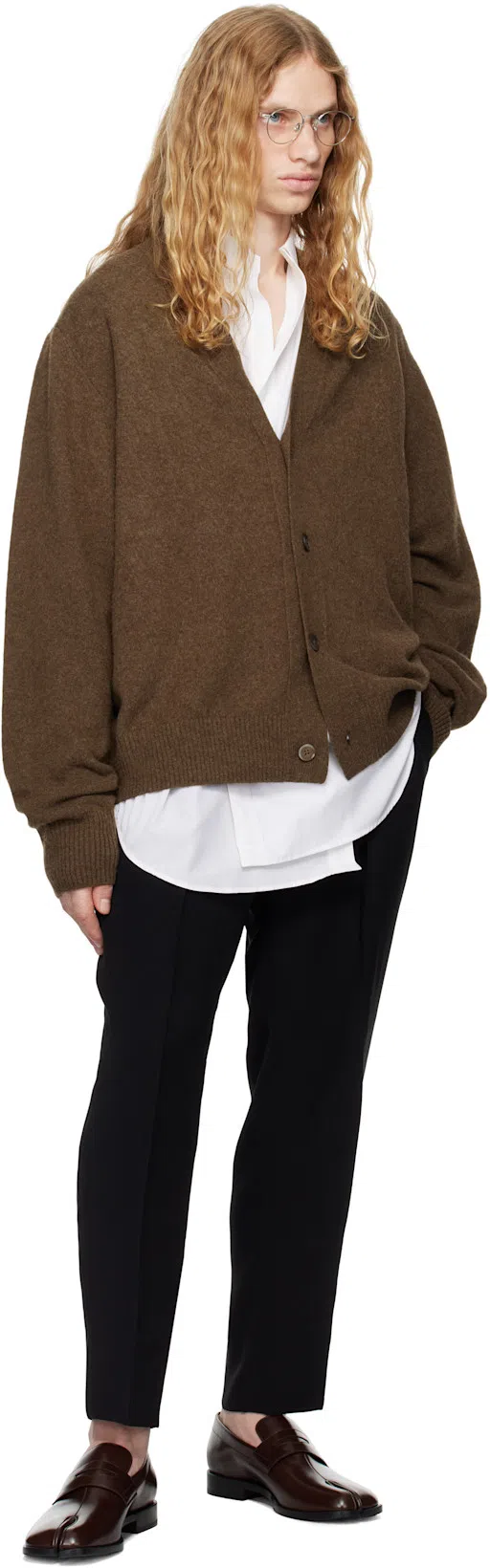 MAISON MARGIELA 30mm Tabi County Leather Loafers In Black