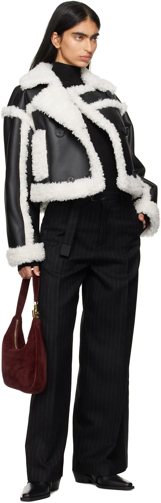 HELMUT LANG Air Cut-out Turtleneck Jumper In Black