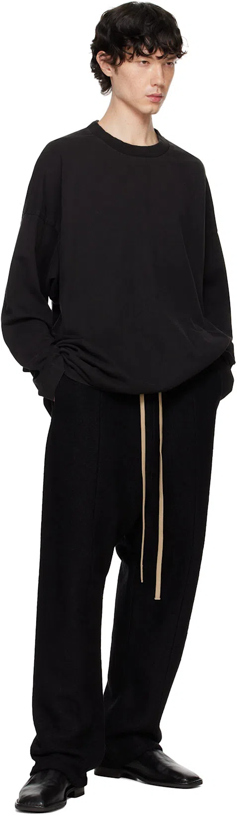 FEAR OF GOD Black Nylon And Cotton Jogging Trousers