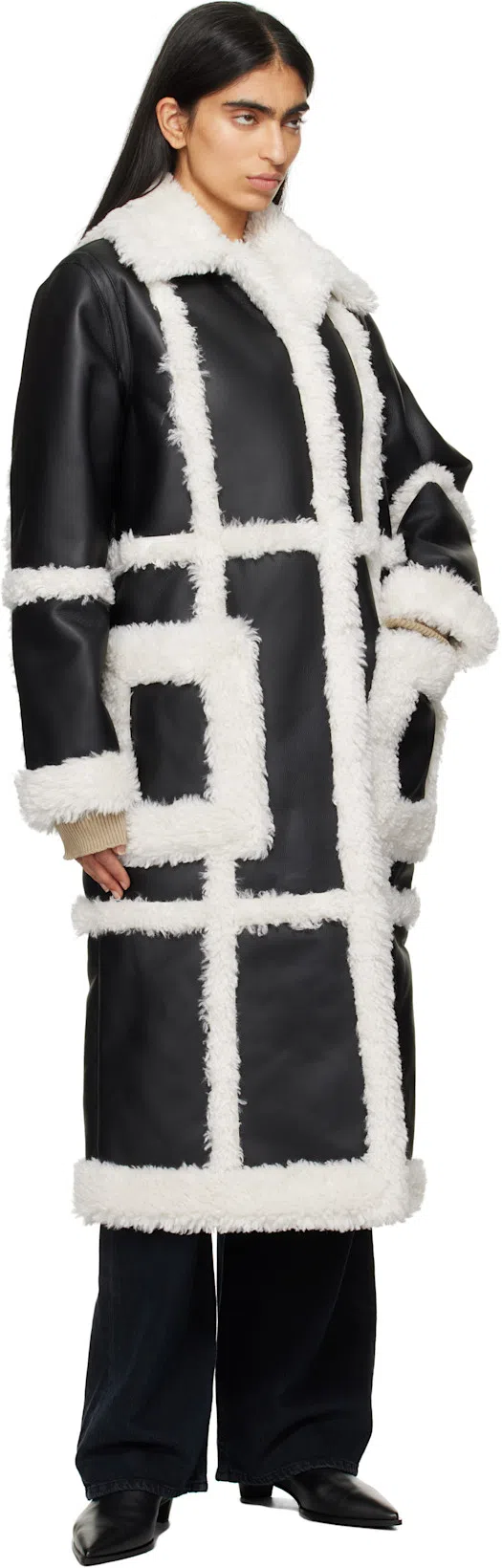 AGOLDE Riley Cropped Jeans In Black