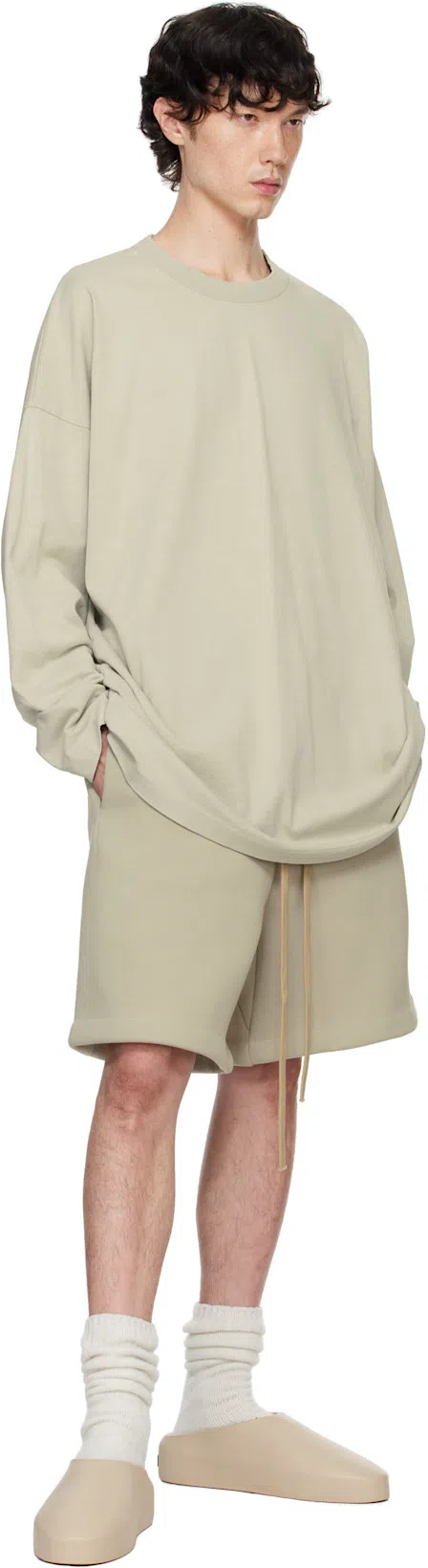 FEAR OF GOD Runner Rubber Slippers In Neutrals