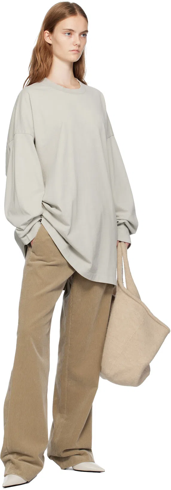 RIER Khaki Cotton Trousers In Yuta