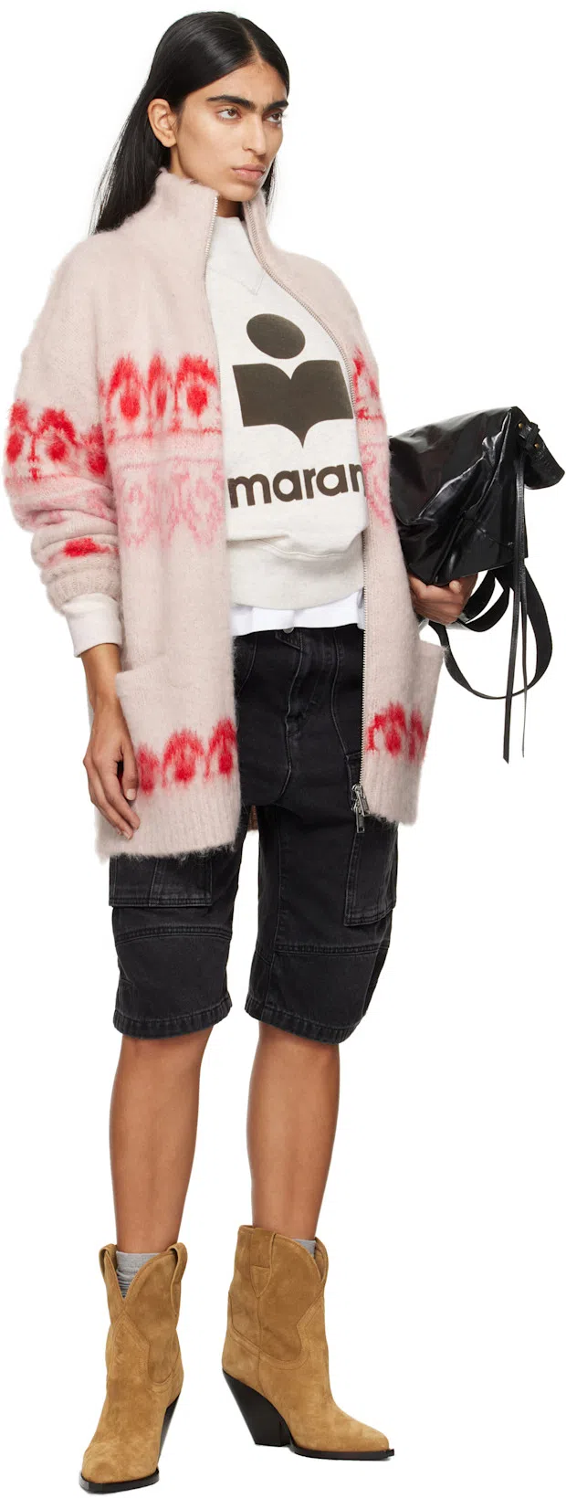 TOTÊME Toteme Monogram Embroidered Curved T Shirt In White