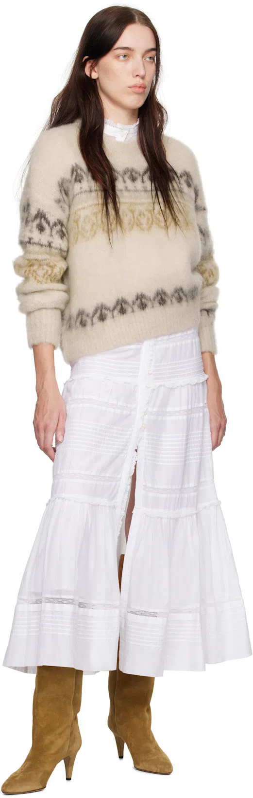 ISABEL MARANT ÉTOILE Isabel Marant Etoile Women White Cotton Daniva Dress In Neutral