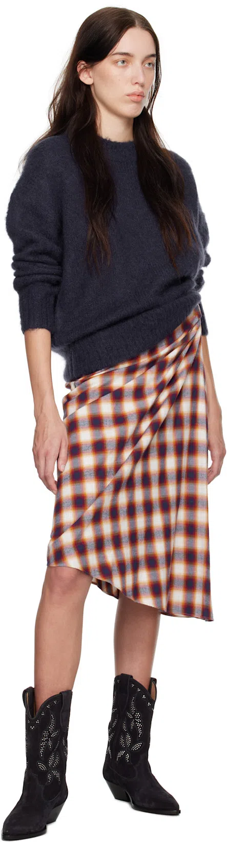 ISABEL MARANT Duerto Texan Boots With In Blue