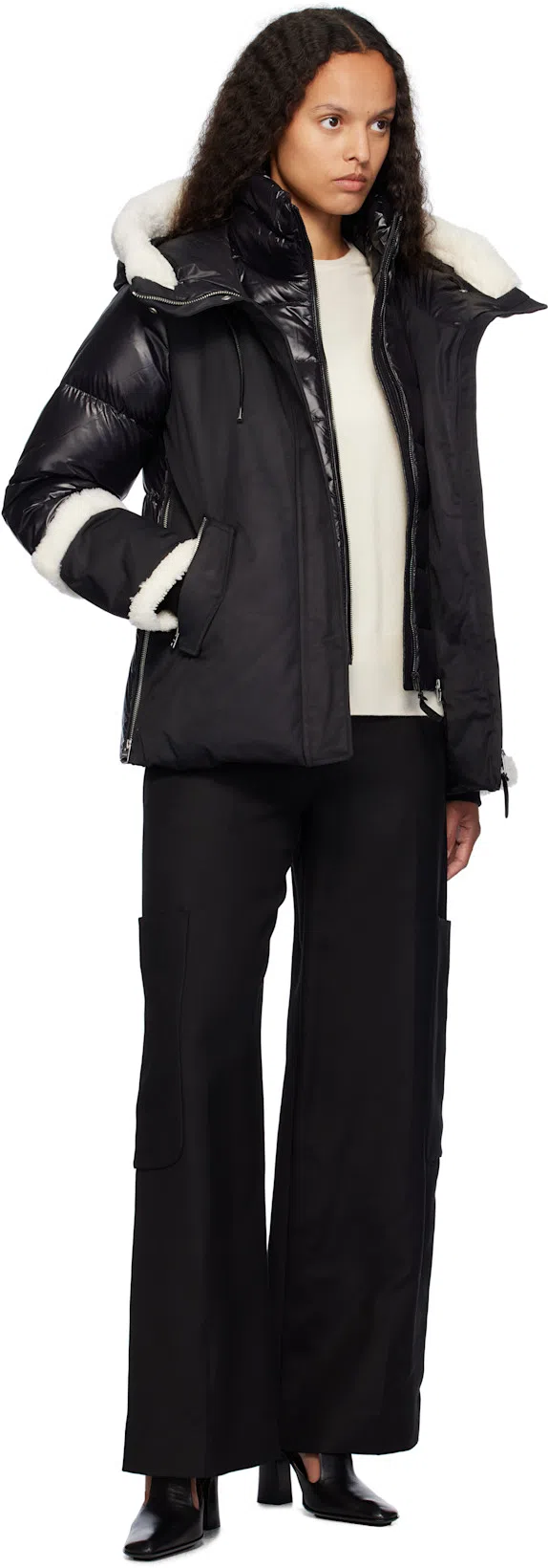 KHAITE Teyana Pleated Woven Wide-leg Pants In Black