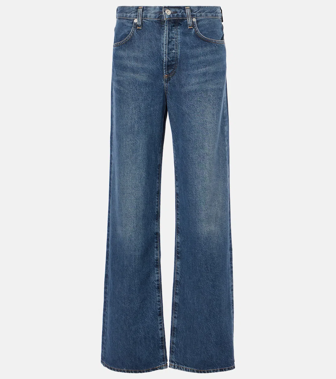 CITIZEN OF HUMANITY Annina High Rise Wide Leg Jeans In Starsign In Blue