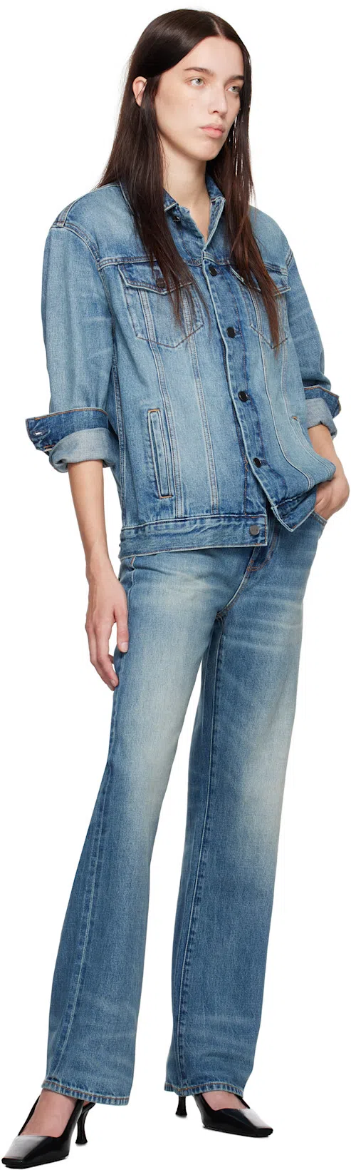 PROENZA SCHOULER Slingback Leather Pumps In Black