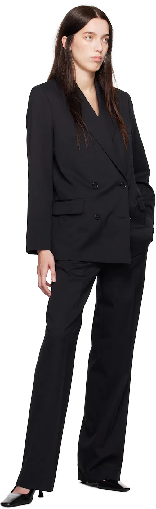 PROENZA SCHOULER Slingback Leather Pumps In Black