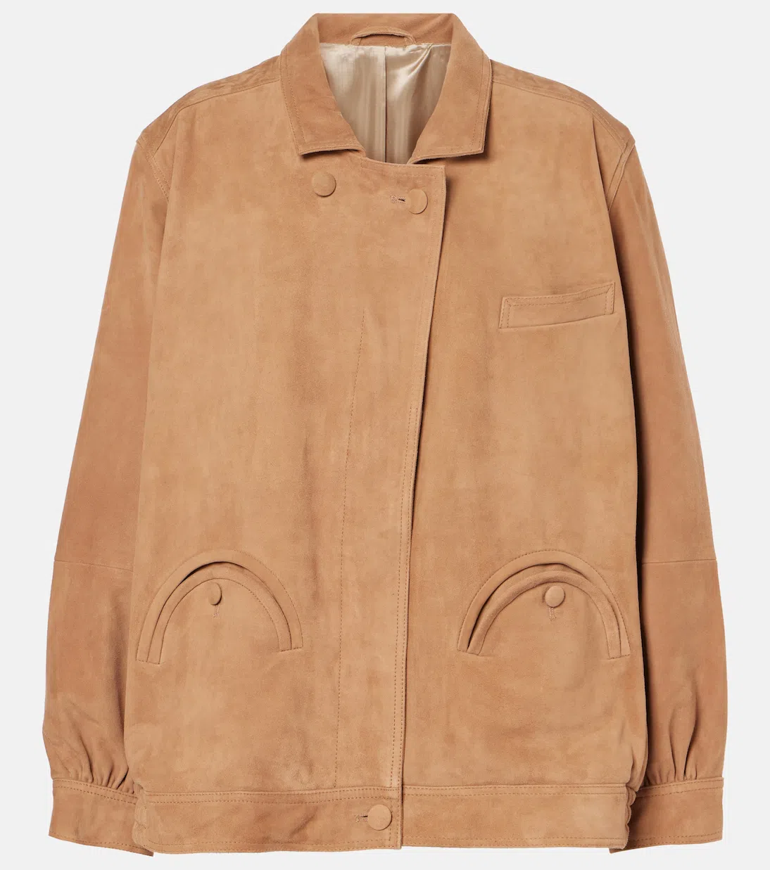 SAINT LAURENT Voltaire In Box Curved-handle Leather Shoulder Bag In Blue