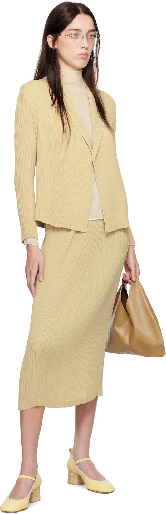 THE ROW Bindle Small Leather Tote Bag In Brown