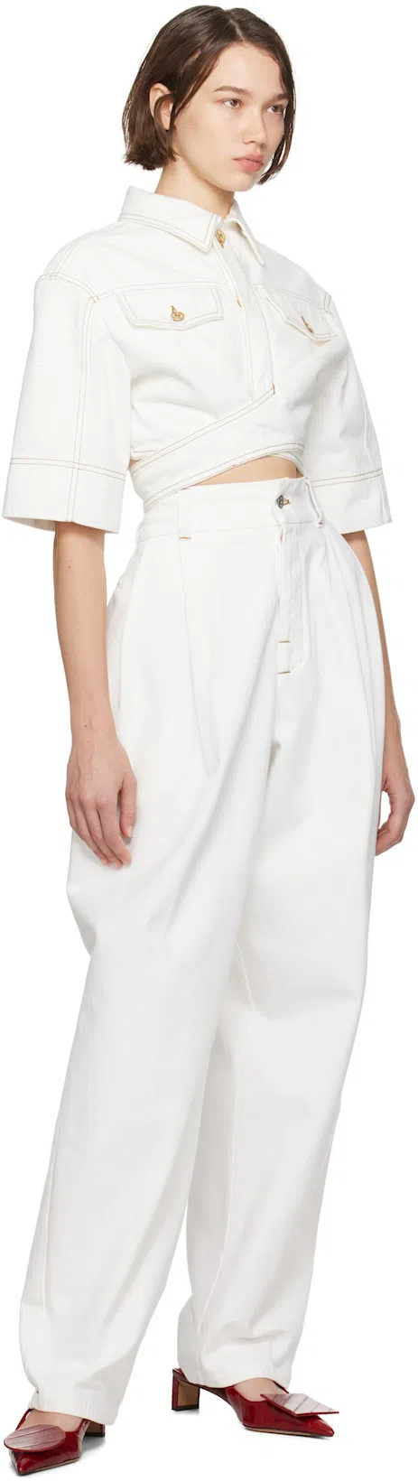 JACQUEMUS Les Slingbacks Duelo B In Red