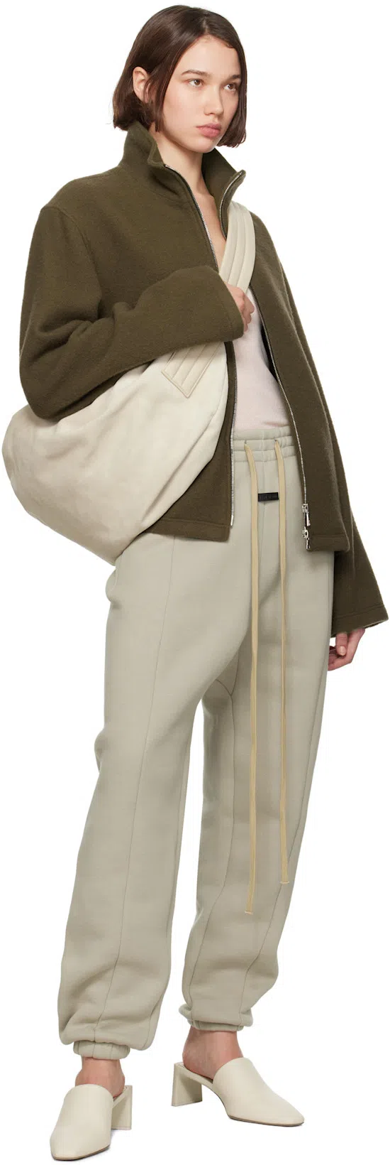 RIER Brown Fleece Jacket In Castoro Fleece