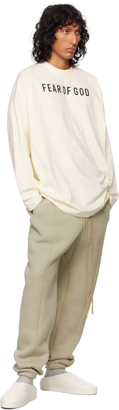 FEAR OF GOD Runner Rubber Slippers In Neutrals