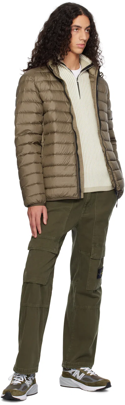 STONE ISLAND White Cotton Sweater