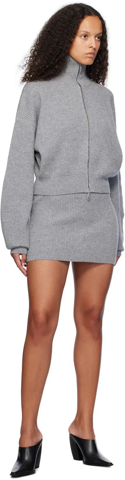 BOTTEGA VENETA Leather Tex Mules With Covered Heel 10cm In Black