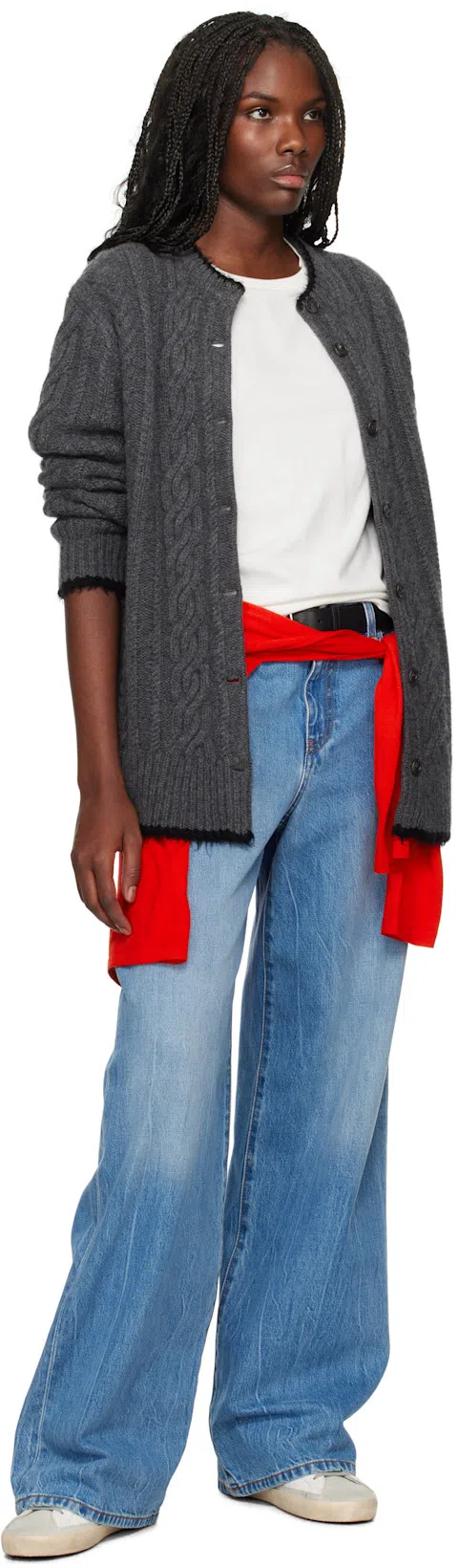 MAISON MARGIELA Bicolor Leather Replica Sneakers In White