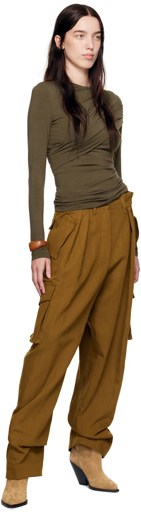 ISABEL MARANT Brown Wonder Bracelet In Burnt Henna