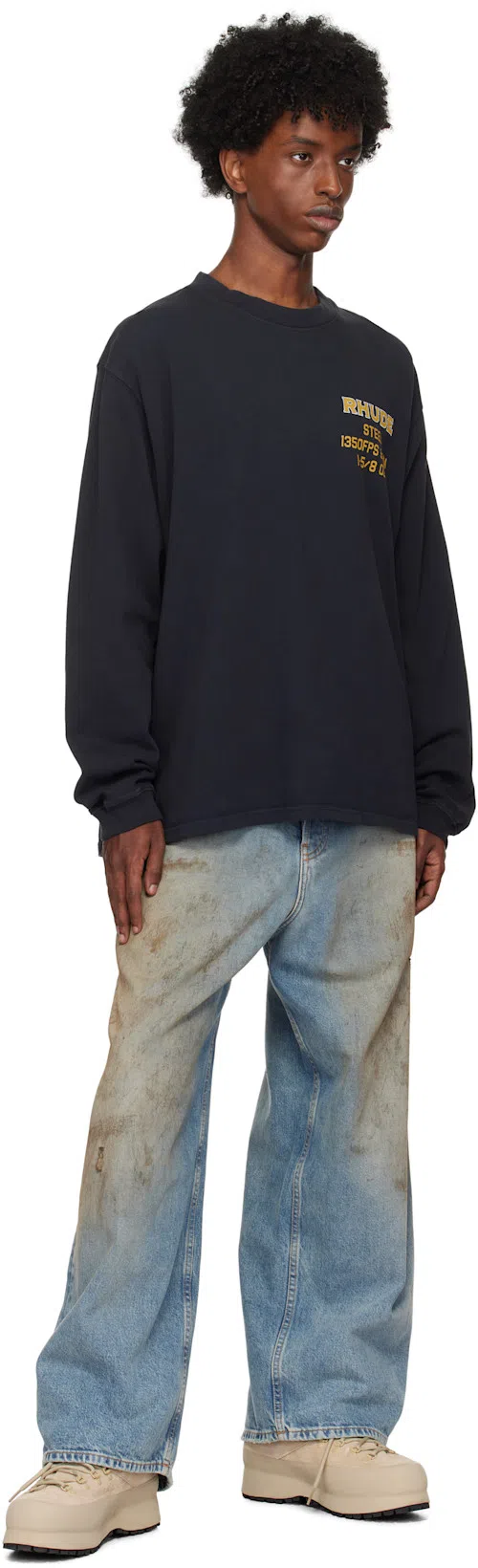 ACNE STUDIOS 2023m Penicillin Denim Jeans In Mid Blue