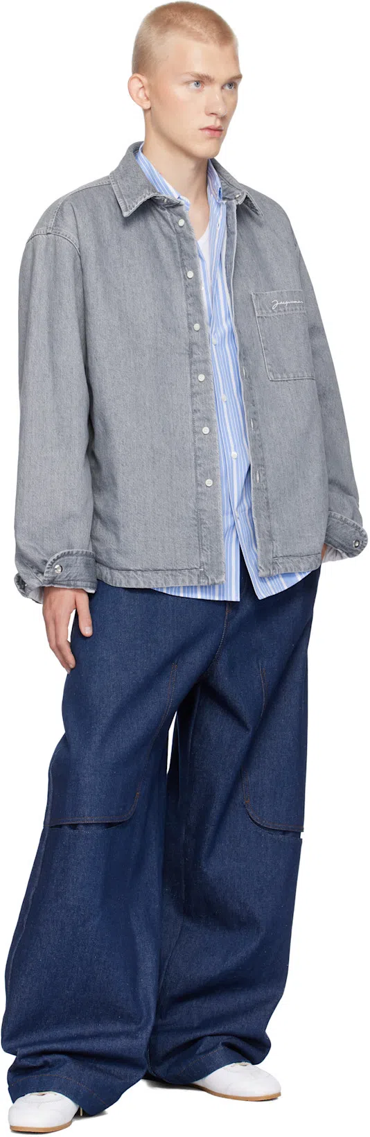 JACQUEMUS Men's La Chemise Simon In Blue