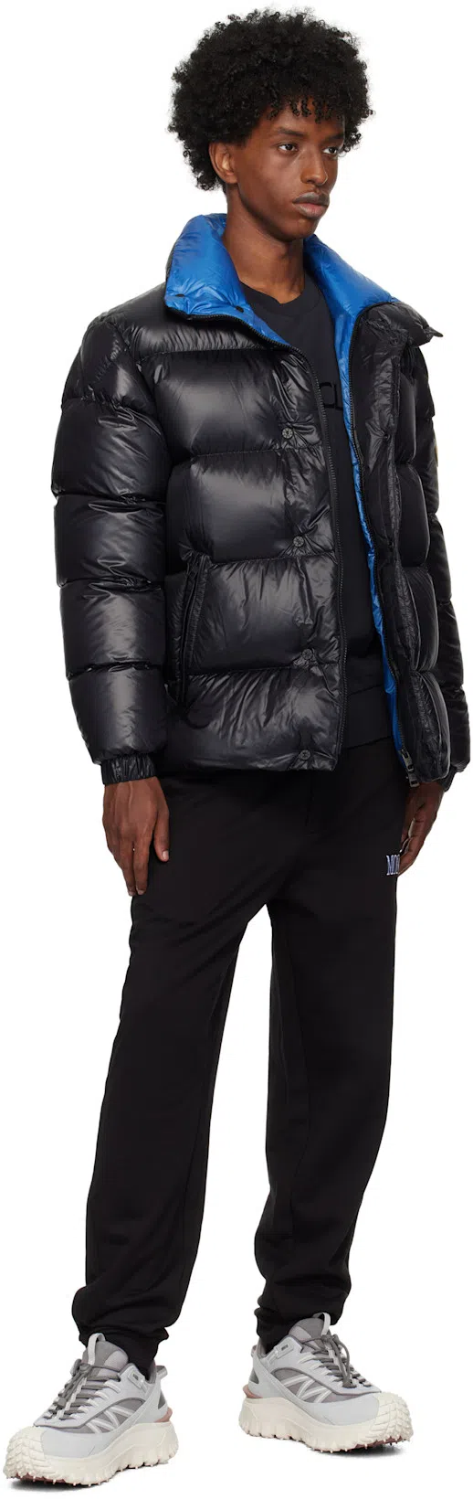 MONCLER Men Tripiti Short Down Jacket Navy In Blue
