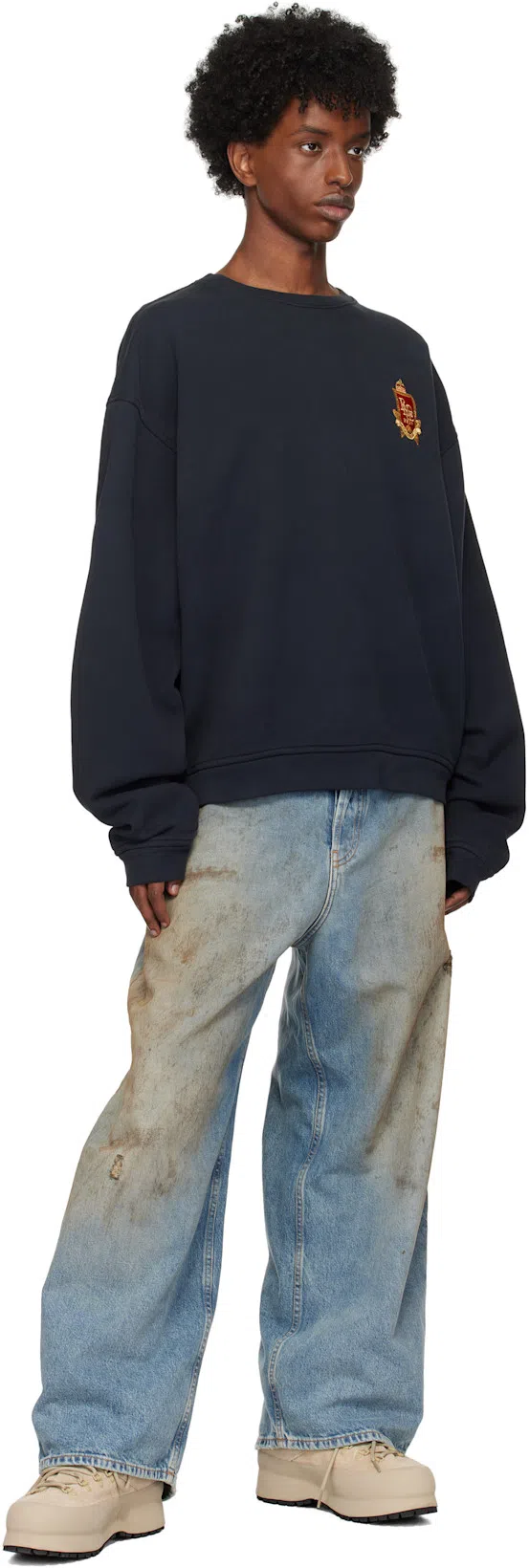 ACNE STUDIOS 2023m Penicillin Denim Jeans In Mid Blue