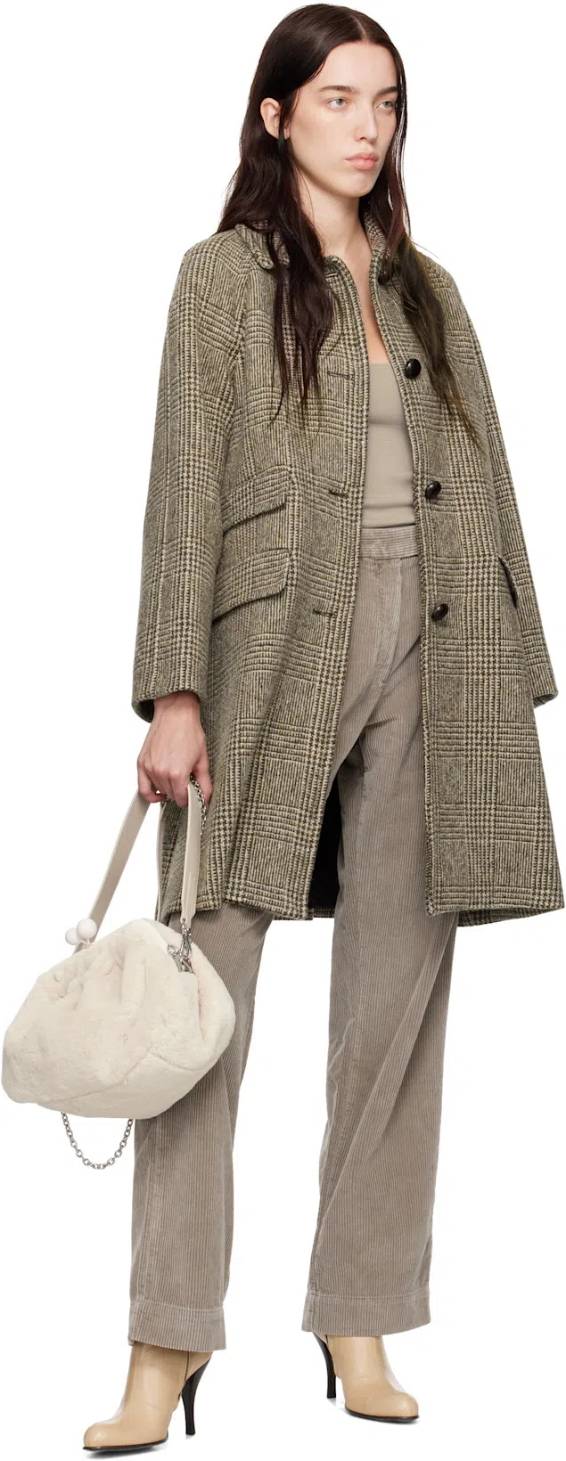 MFPEN Brown Corduroy Trousers In Dusty Brown