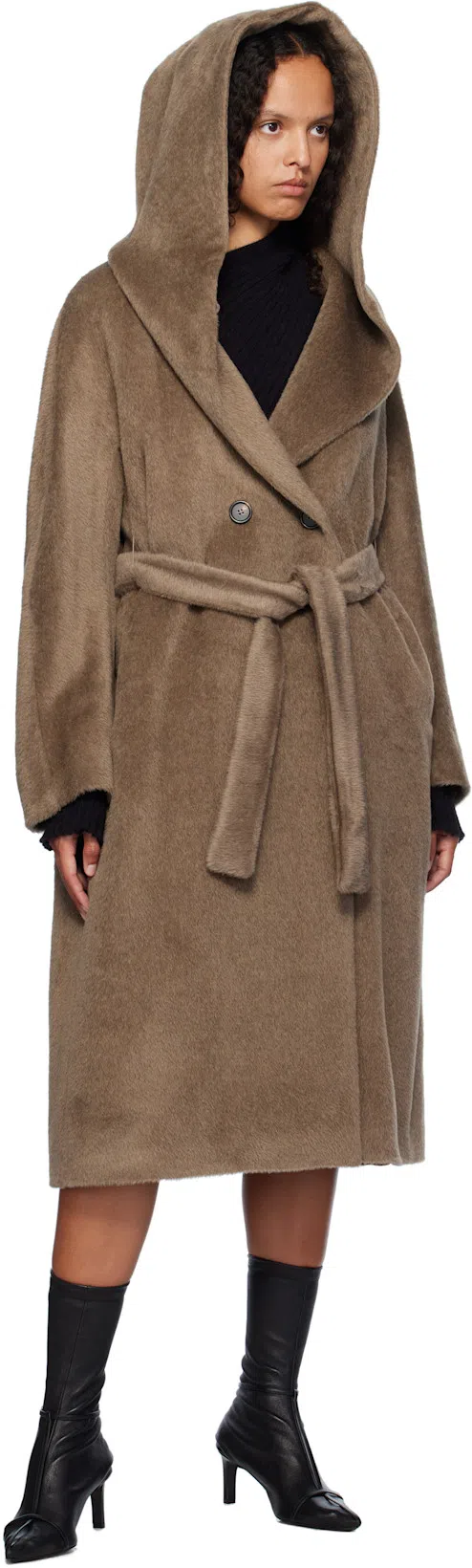 JIL SANDER Stivaletto Trunk Nylon T-strap Booties In Black