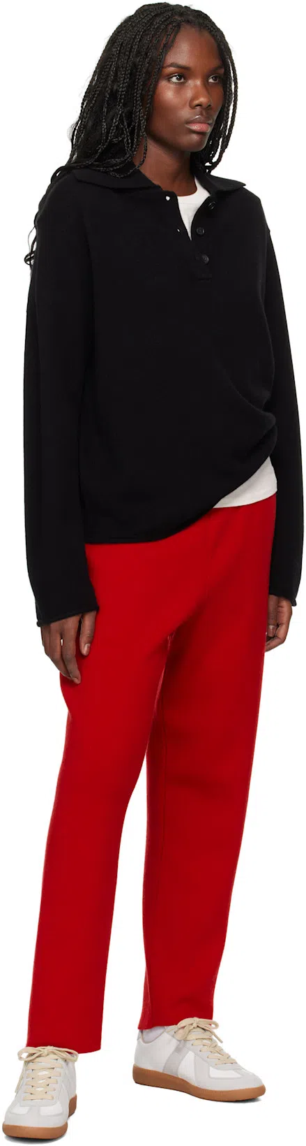 MAISON MARGIELA Bicolor Leather Replica Sneakers In White