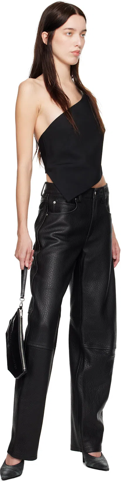 ALEXANDER WANG 90mm Irina Mules In Grey Aged