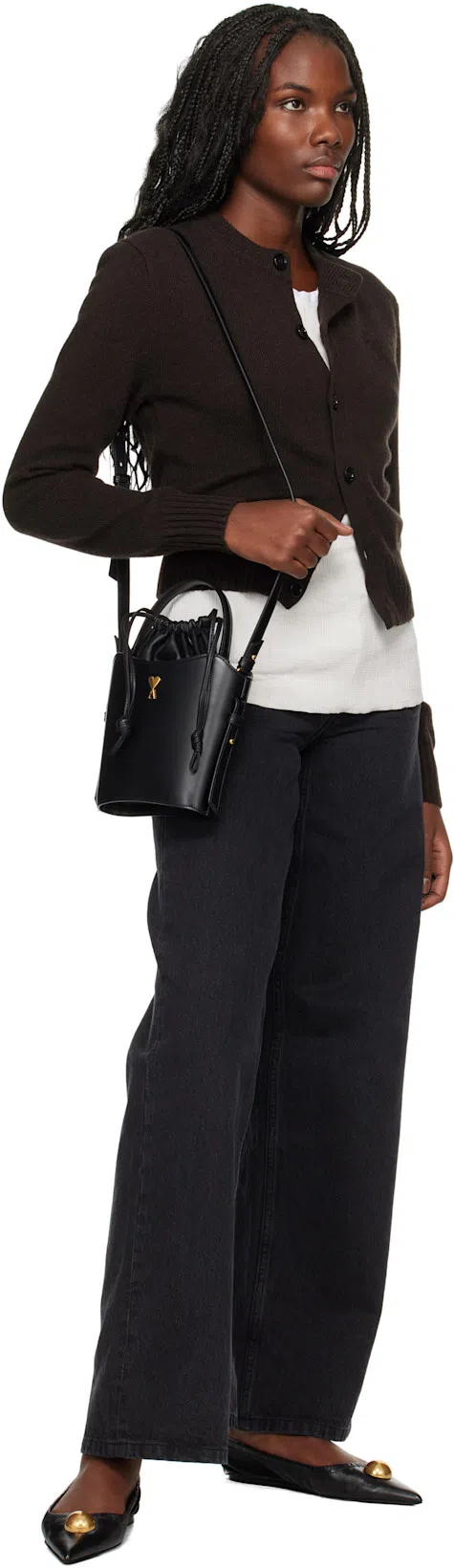 APC Black Elisabeth Jeans In Lze Washed Black