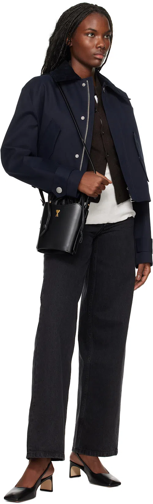 APC Black Elisabeth Jeans In Lze Washed Black