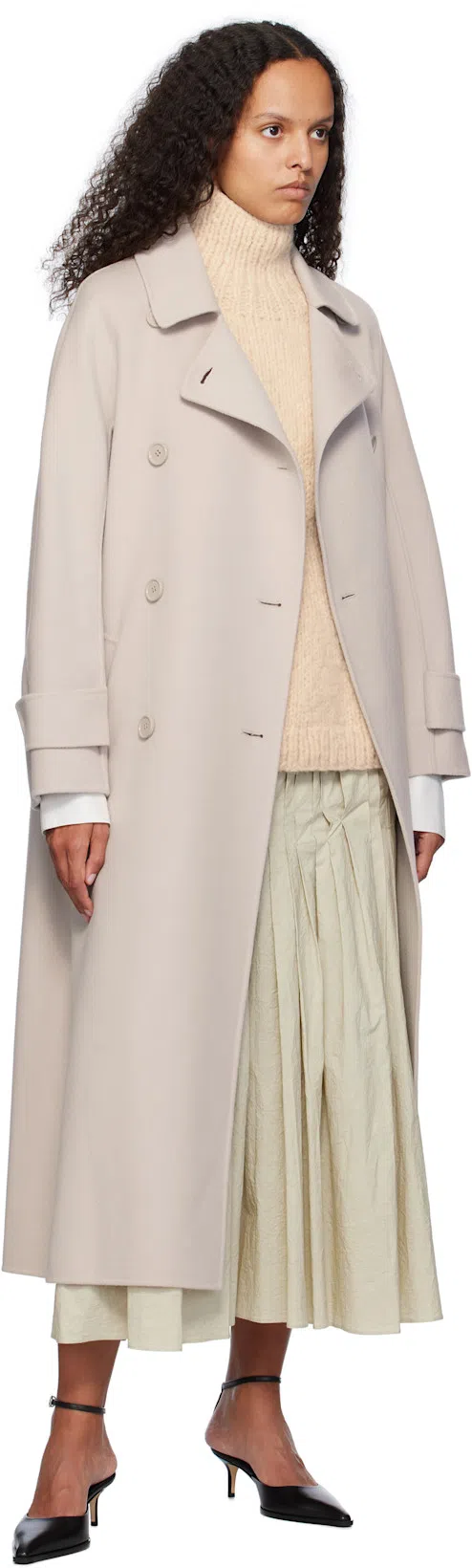 AEYDE Pointed High-heeled Sandals In Black