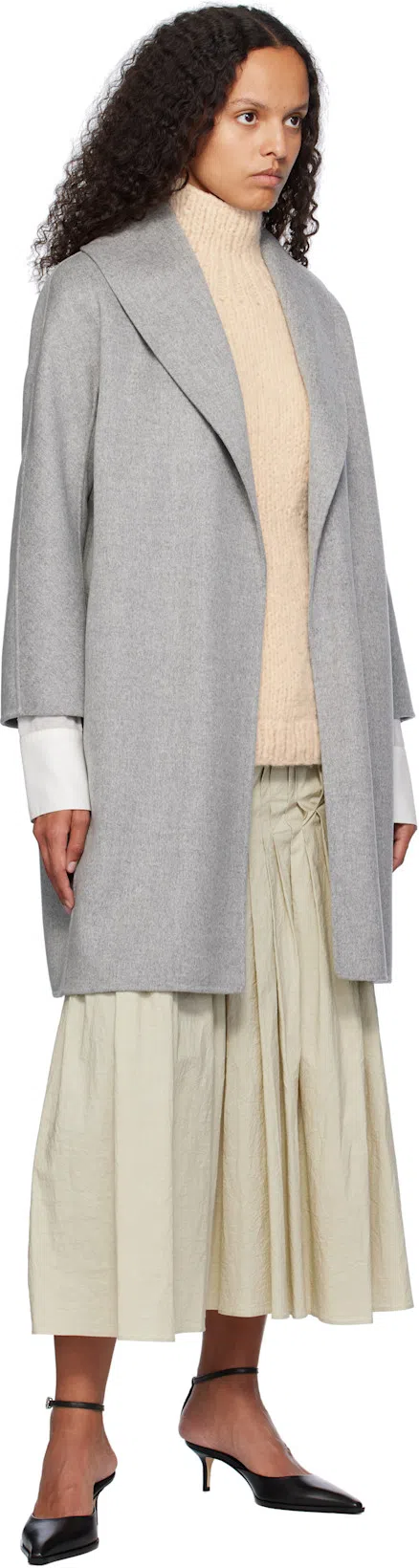 AEYDE Pointed High-heeled Sandals In Black