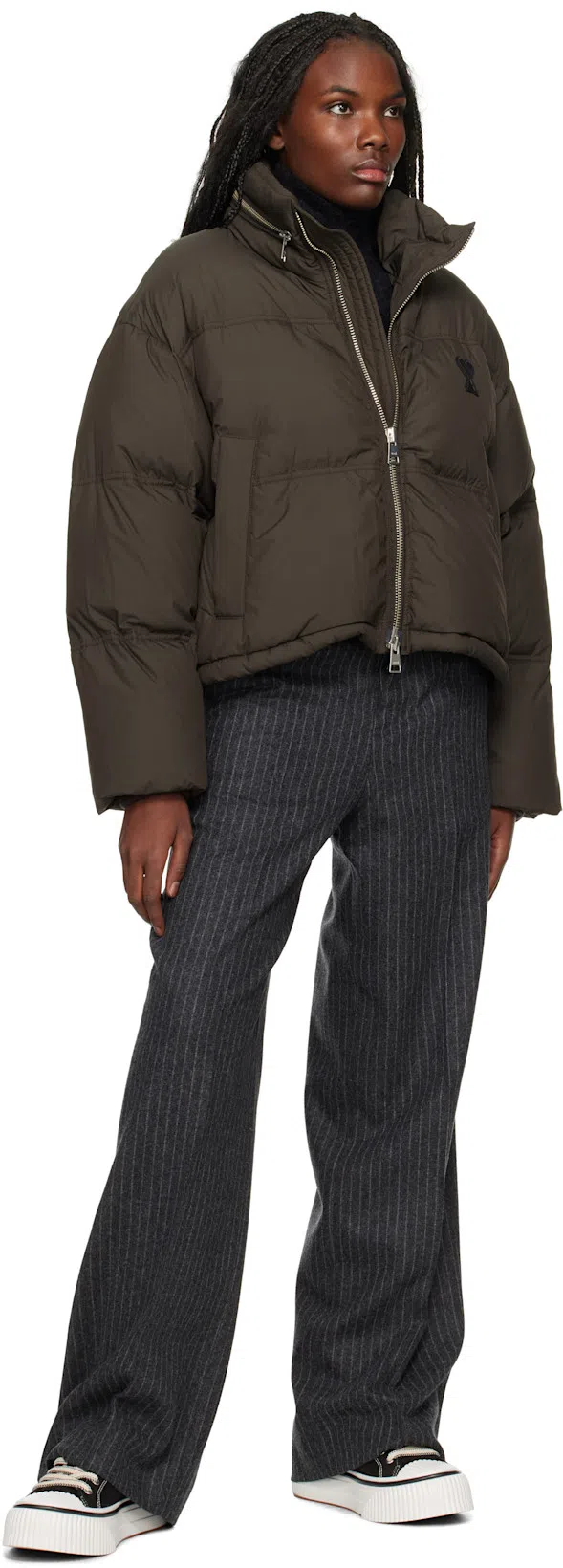 AMI ALEXANDRE MATTIUSSI Jacket Ami Paris Woman Color Brown In Braun