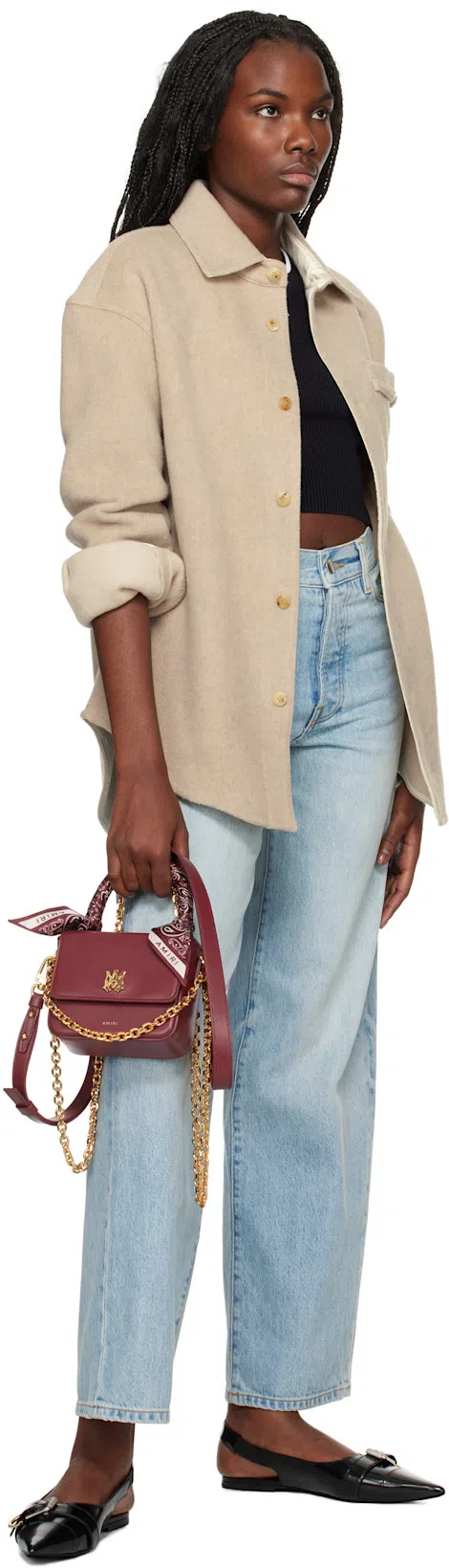 GIVENCHY Women Voyou Leather Slingback Flats In Animal Print