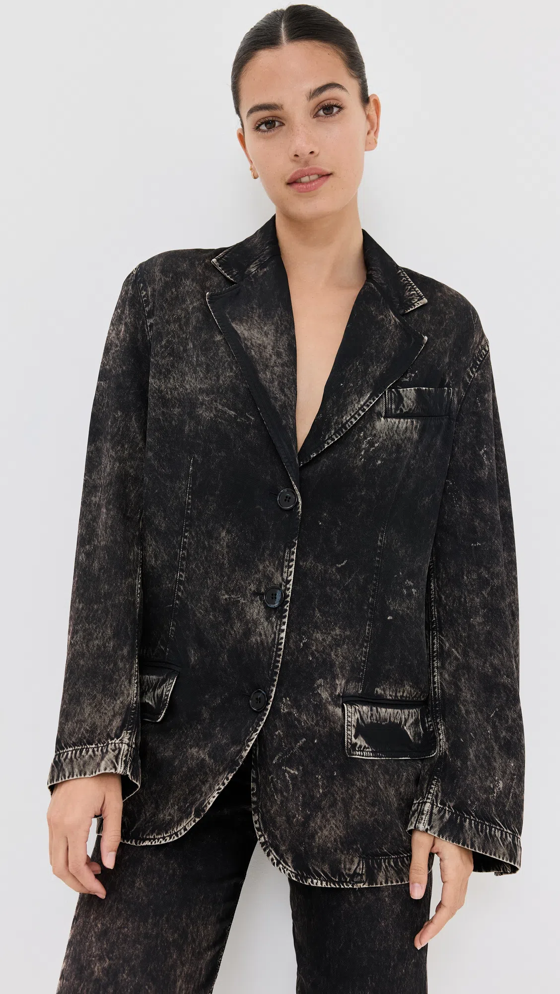 ACNE STUDIOS Woman Blazer Black Size 6 Viscose In Gray