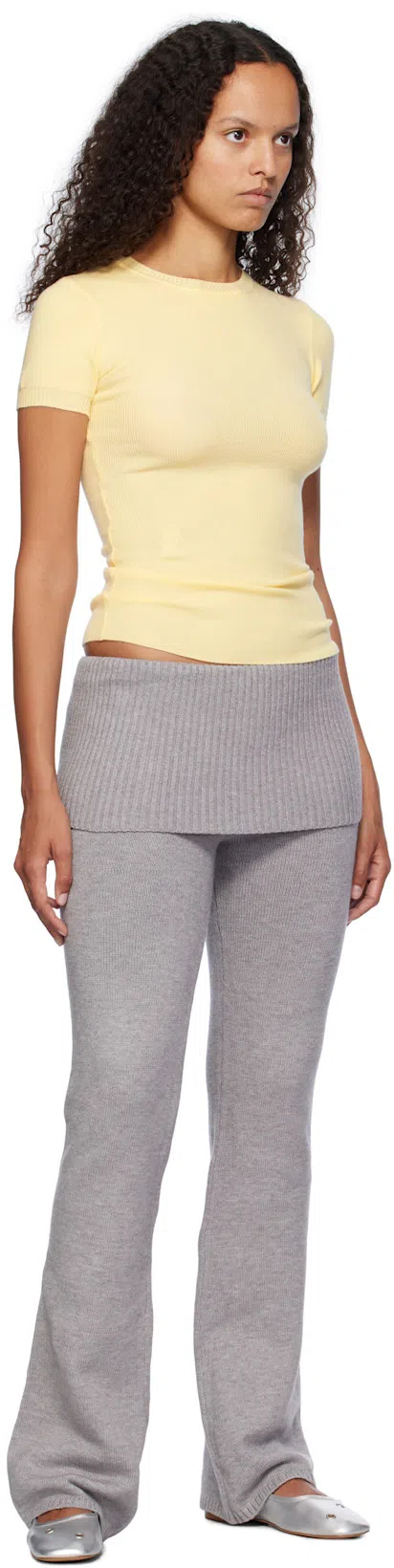 MFPEN Silver Eyelet Ballerina Flats