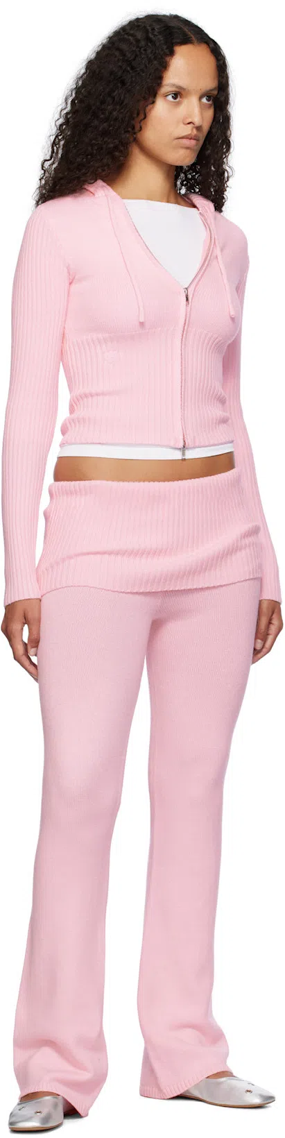 MFPEN Silver Eyelet Ballerina Flats